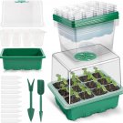 Grow Your Garden with Ease 10 Pack Seed Starter Tray with 120 Cells, Humidity Do