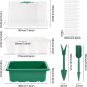 Grow Your Garden with Ease 10 Pack Seed Starter Tray with 120 Cells, Humidity Do