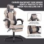 Gaming Chair with Massage,Ergonomic PC Gaming Chair with Footrest Comfortable He
