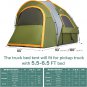 Gohimal Pickup Truck Tent, Waterproof Pu2000Mm Double Layer for 5.5-6.5 FT Truck