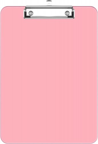 Plastic Clipboards with Low Profile Metal Clip, Translucent Clip Board, 12.5 X 9