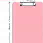 Plastic Clipboards with Low Profile Metal Clip, Translucent Clip Board, 12.5 X 9
