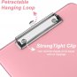 Plastic Clipboards with Low Profile Metal Clip, Translucent Clip Board, 12.5 X 9