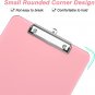 Plastic Clipboards with Low Profile Metal Clip, Translucent Clip Board, 12.5 X 9