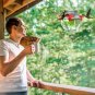 Mason Jar Hummingbird Feeder for Outdoors Hanging, Glass Humming Bird Feeders wi