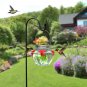 Mason Jar Hummingbird Feeder for Outdoors Hanging, Glass Humming Bird Feeders wi