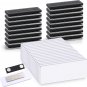50 Packs Magnetic Name Tags Blank DIY Name Tag Badge Holders with Magnetic Backi