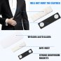 50 Packs Magnetic Name Tags Blank DIY Name Tag Badge Holders with Magnetic Backi