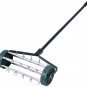 Goplus Rolling Lawn Aerator, 18-Inch Garden Yard Rotary Push Tine Heavy Duty Spi
