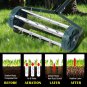 Goplus Rolling Lawn Aerator, 18-Inch Garden Yard Rotary Push Tine Heavy Duty Spi