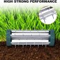 Goplus Rolling Lawn Aerator, 18-Inch Garden Yard Rotary Push Tine Heavy Duty Spi