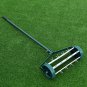 Goplus Rolling Lawn Aerator, 18-Inch Garden Yard Rotary Push Tine Heavy Duty Spi