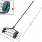 Goplus Rolling Lawn Aerator, 18-Inch Garden Yard Rotary Push Tine Heavy Duty Spi