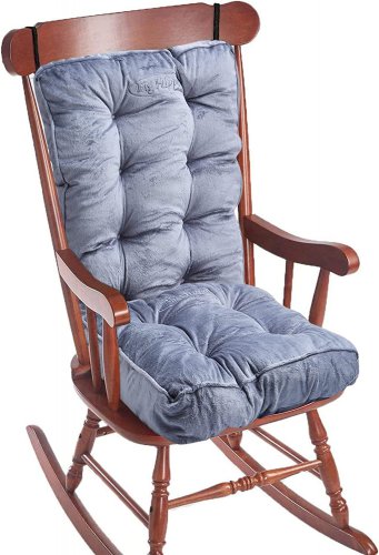 Rocking Chair Cushions Set, Rocking Chair Pads with Ties Soft Thicken Seat Pads