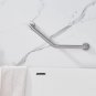 Dedebrly Shower Grab Bar Home Care 18.5-Inch 135° Angled Grab Bar Wall-Mounted B