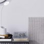 Alarm Clock for Bedroom, 3 Lould Alarms, Transparent LCD Display with Indoor Tem