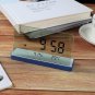 Alarm Clock for Bedroom, 3 Lould Alarms, Transparent LCD Display with Indoor Tem