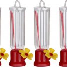 Mini Hummingbird Feeder 4 Pack Small Hummingbird Feeders for Outdoor 2.3Oz