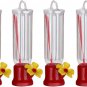 Mini Hummingbird Feeder 4 Pack Small Hummingbird Feeders for Outdoor 2.3Oz
