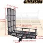 Hitch Mount Wheelchair Carrier with Mobility Ramp for Wheelchair Scooter Lawn Mo