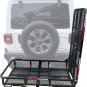 Hitch Mount Wheelchair Carrier with Mobility Ramp for Wheelchair Scooter Lawn Mo