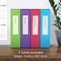 Oxford 3 Ring Binders, 2 Inch One-Touch Easy Open D Rings, View Binder Covers, D