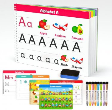 Kindergarten Learning Activities Learn to Write for Kids Age 3+, 40 Pages Presch