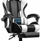 Gaming Chair, Computer Chair with Footrest and Lumbar Support, Height Adjustable