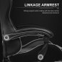 Gaming Chair, Computer Chair with Footrest and Lumbar Support, Height Adjustable