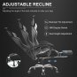 Gaming Chair, Computer Chair with Footrest and Lumbar Support, Height Adjustable