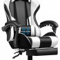 Gaming Chair, Computer Chair with Footrest and Lumbar Support, Height Adjustable