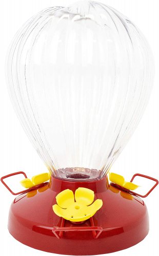 Perky-Pet 273B Plastic Hummingbird Bird Feeder, Red