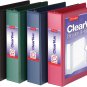 Cardinal 3 Ring Binders, 2 Inch Binder with round Rings, Holds 475 Sheets, Clear