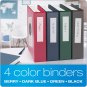 Cardinal 3 Ring Binders, 2 Inch Binder with round Rings, Holds 475 Sheets, Clear