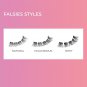 KISS Impress Press-On Falsies Eyelash Clusters Kit, Natural, Black, No Glue Need