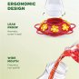 Hummingbird Feeder 30 Oz [Set of 2] Plastic Hummingbird Feeders for Outdoors - w