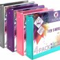 4Pack 2 Inch round 3 Ring Binder View Binders with 2 Pockets,Holds 450 Sheets As