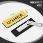 10 Pcs Magnetic Usher Name Tag for Church Acrylic Usher Badge Name Tag with Magn