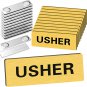 10 Pcs Magnetic Usher Name Tag for Church Acrylic Usher Badge Name Tag with Magn