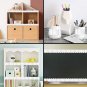 White Wood Border Trim - Bulletin Borders Stickers, 50 Ft Back-To-School Decorat
