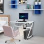 Z-Shaped Gaming Desk PC Computer Desk Racing Gaming Table Gamer Workstation Home