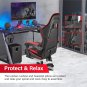 Gaming Chair, Backrest and Seat Height Adjustable Swivel Recliner Racing Office