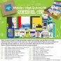 BAZIC Middle High School Kit Supply Box 65 Count for Student 7-12 Grades, Compos