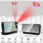 Gevaabu Projection Alarm Clock Digital Wall Clock, Digital Clocks for Bedrooms A