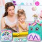 3PCS Toddler Backpack for Girls, 12â Unicorn Sequins Preschool Bookbag and Lunch