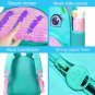 3PCS Toddler Backpack for Girls, 12â Unicorn Sequins Preschool Bookbag and Lunch