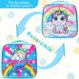 3PCS Toddler Backpack for Girls, 12â Unicorn Sequins Preschool Bookbag and Lunch
