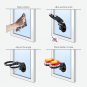 Handheld Small Glass Hummingbird Feeders (Set of 2) with Window Suction Mount Ba