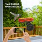 Handheld Small Glass Hummingbird Feeders (Set of 2) with Window Suction Mount Ba