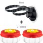 Handheld Small Glass Hummingbird Feeders (Set of 2) with Window Suction Mount Ba